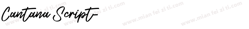 Cantana Script字体转换